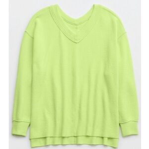 Light Green Aerie V Neck Sweatshirt
